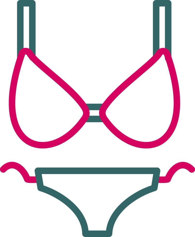 icône de vecteur de bikini