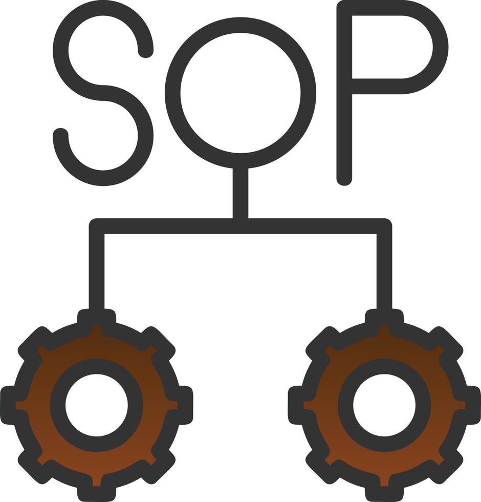 conception d'icône vectorielle sop vecteur