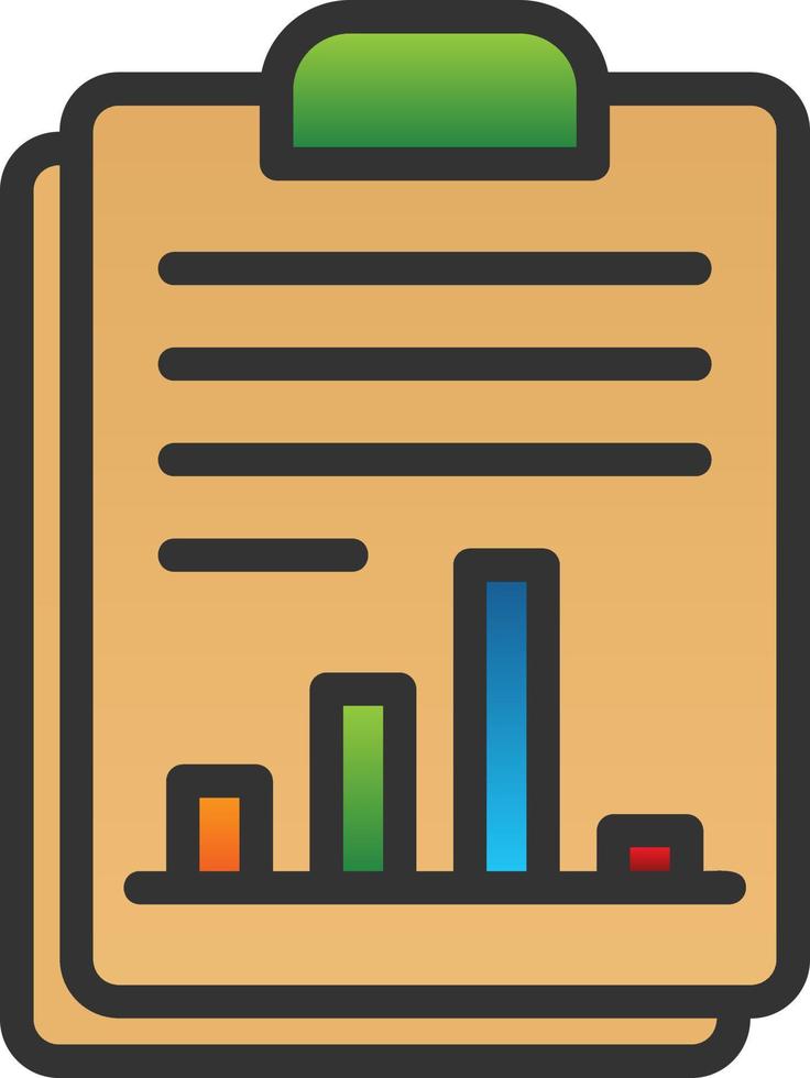 conception d'icône de vecteur de rapport