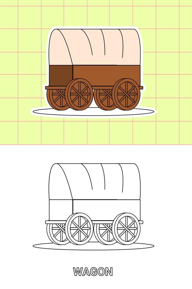 coloriage de transport en tout genre vecteur