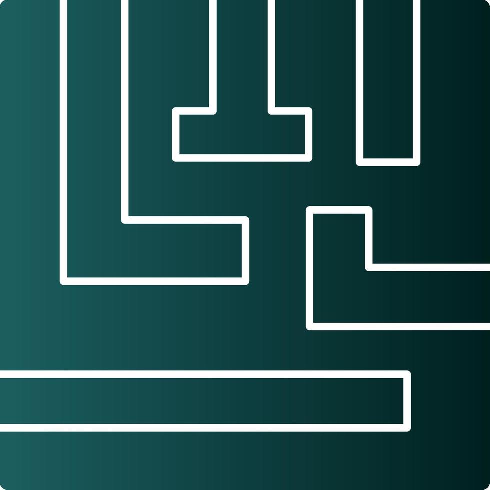 conception d'icône de vecteur de labyrinthe