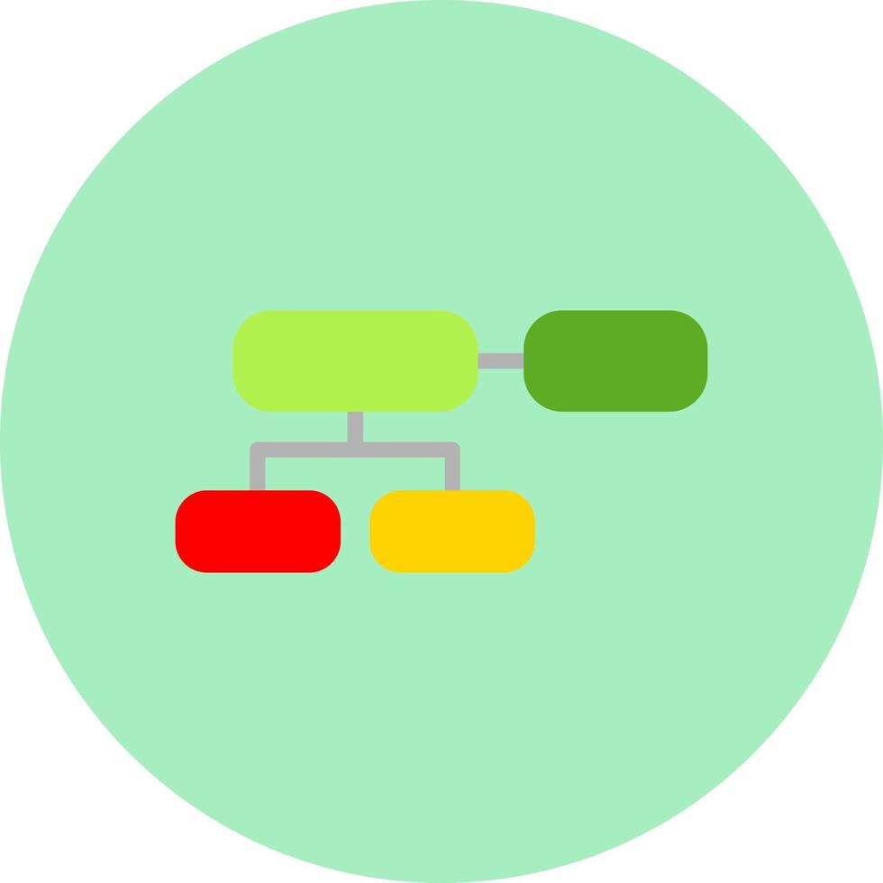 icône de vecteur d'organigramme