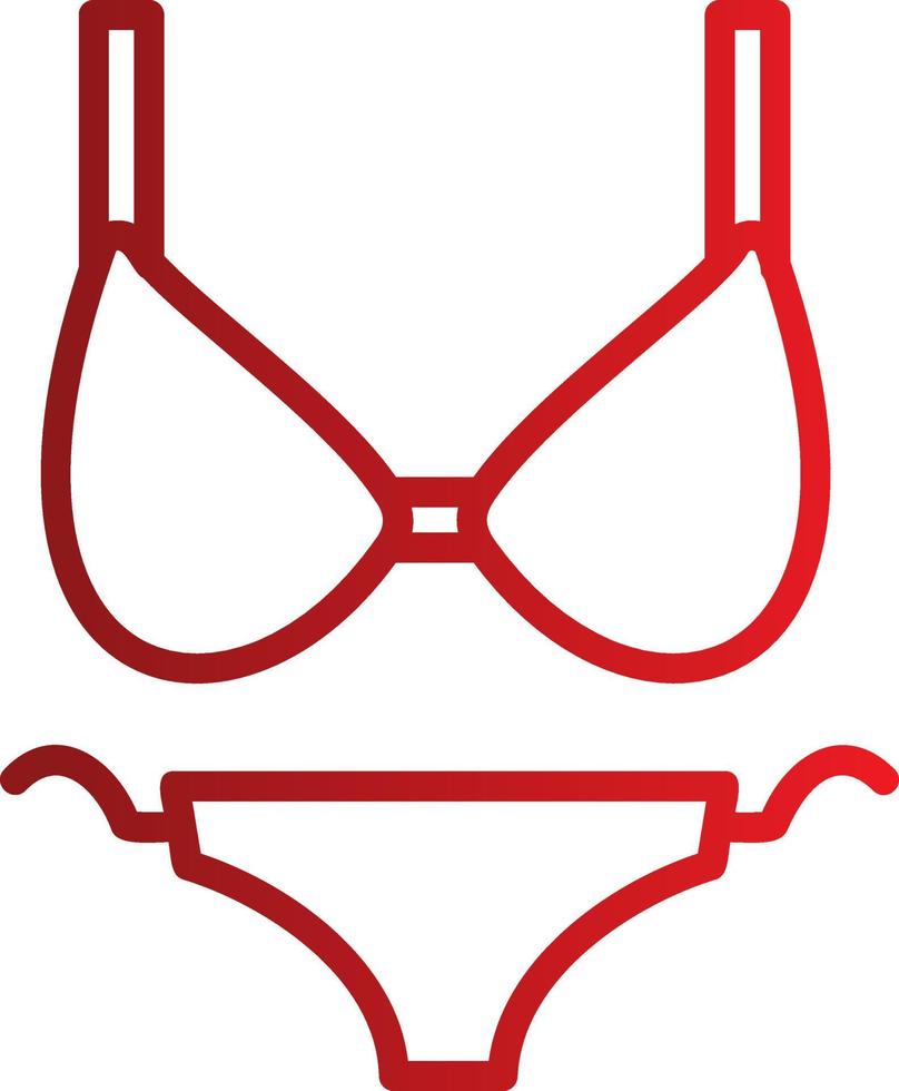 icône de vecteur de bikini