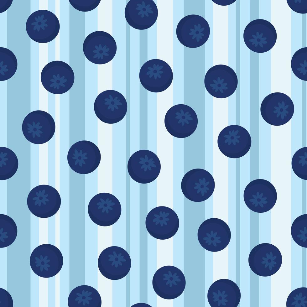 doodle clipart plat. joli motif géométrique de bleuets. tous les objets sont repeints. vecteur