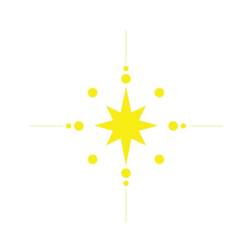 eps10 vecteur jaune cannelure étoiles art abstrait icône ou logo isolé sur fond blanc. symbole d'étoiles dans un style moderne et plat simple pour la conception de votre site Web et votre application mobile