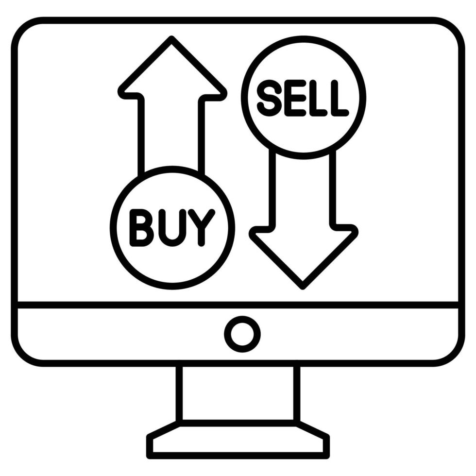 acheter et vendre des actions qui peuvent facilement être modifiées ou modifiées vecteur