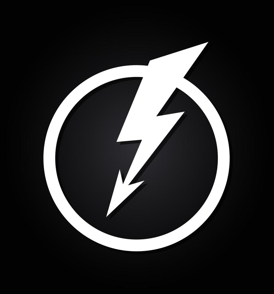 flash tonnerre logo moderne vecteur