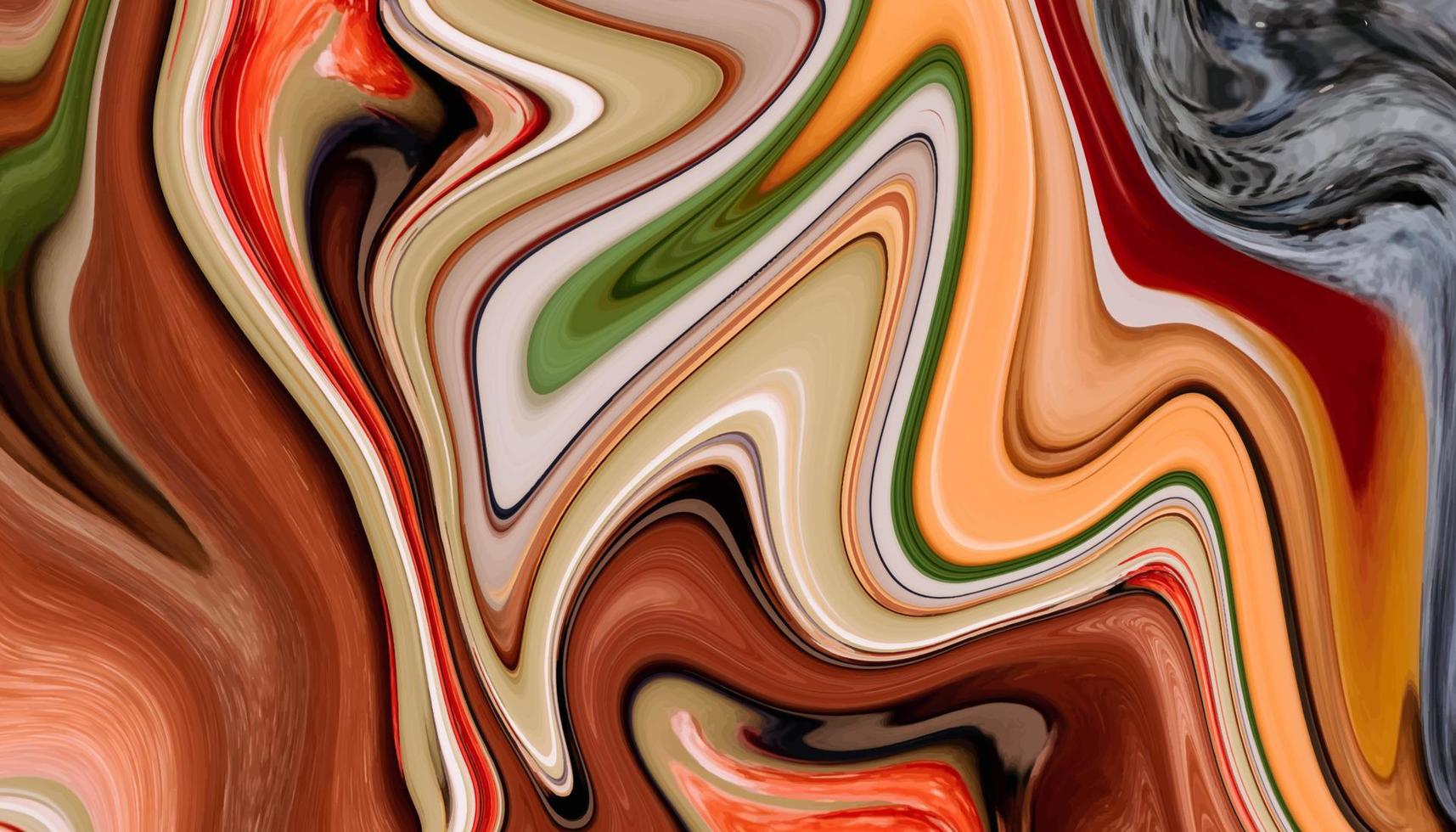 fond de peinture en marbre liquide coloré abstrait moderne et tendance vecteur