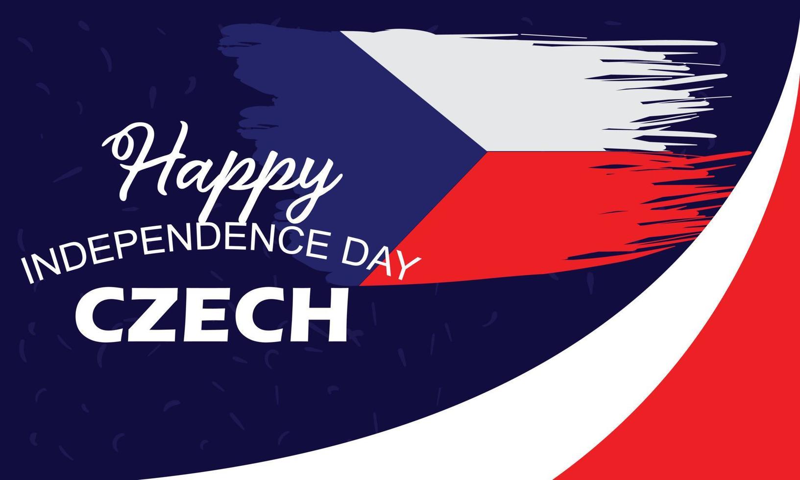 bonne fête de l'indépendance tchèque, convient à la bannière d'arrière-plan, site web vecteur