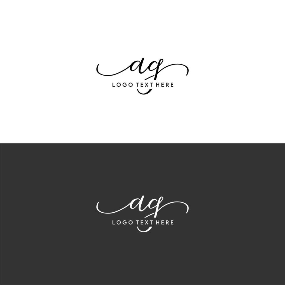 logo de lettre ag initiales, ag signature, ag monogramme, ag initiales vecteur