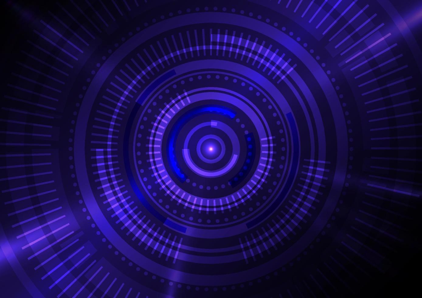 fond de cercles violet technologie abstraite vecteur