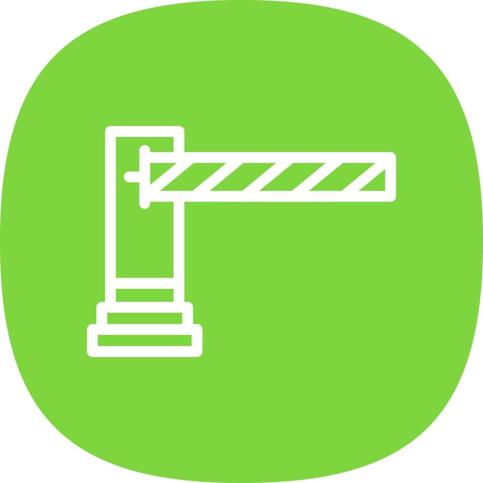 conception d'icône de vecteur de barrière de stationnement