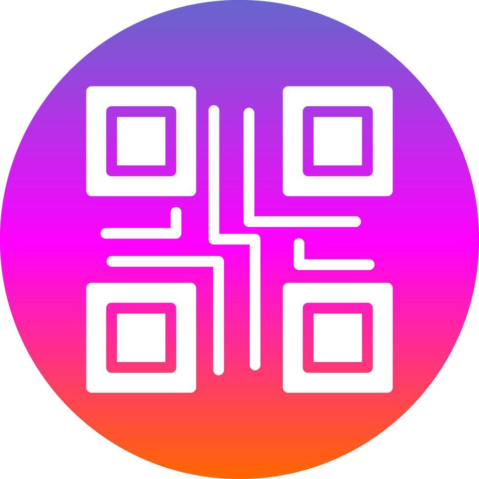 conception d'icône de vecteur de code qr