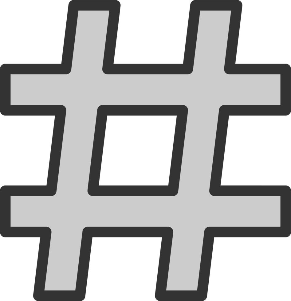 conception d'icône de vecteur de hashtag