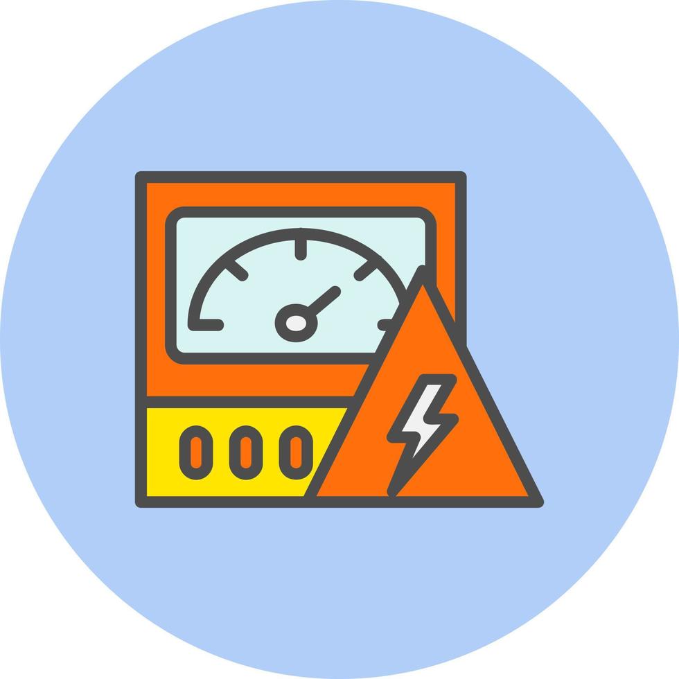 icône de vecteur de compteur électrique