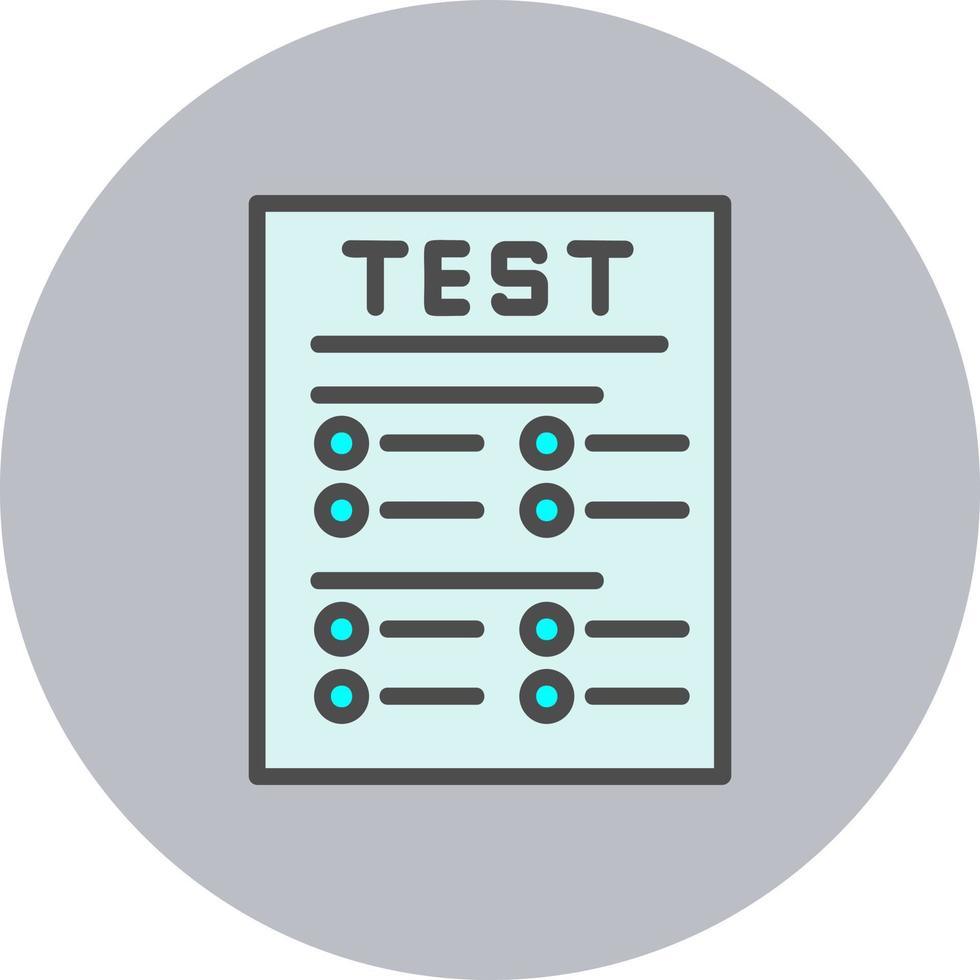 icône de vecteur de test