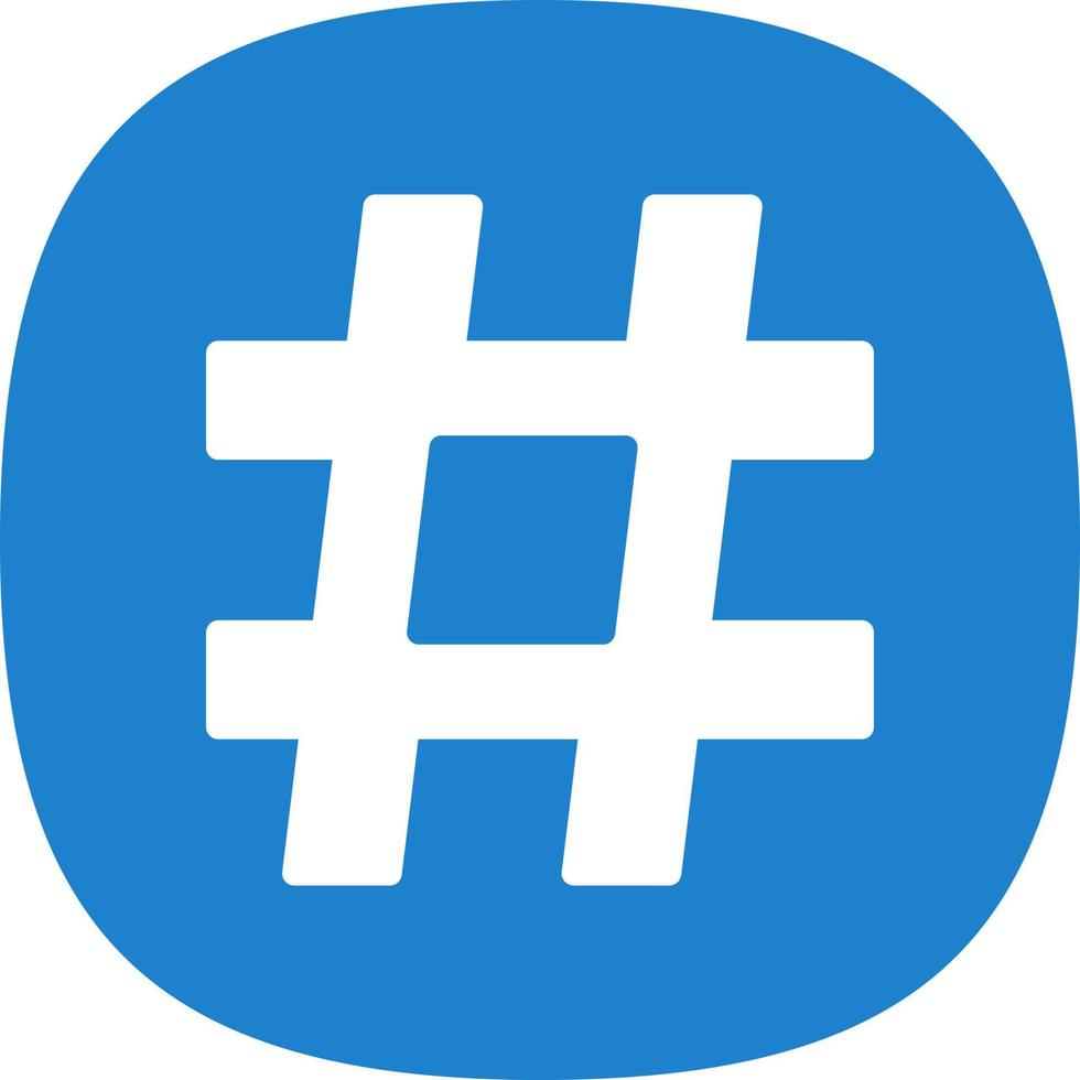 conception d'icône de vecteur de hashtag