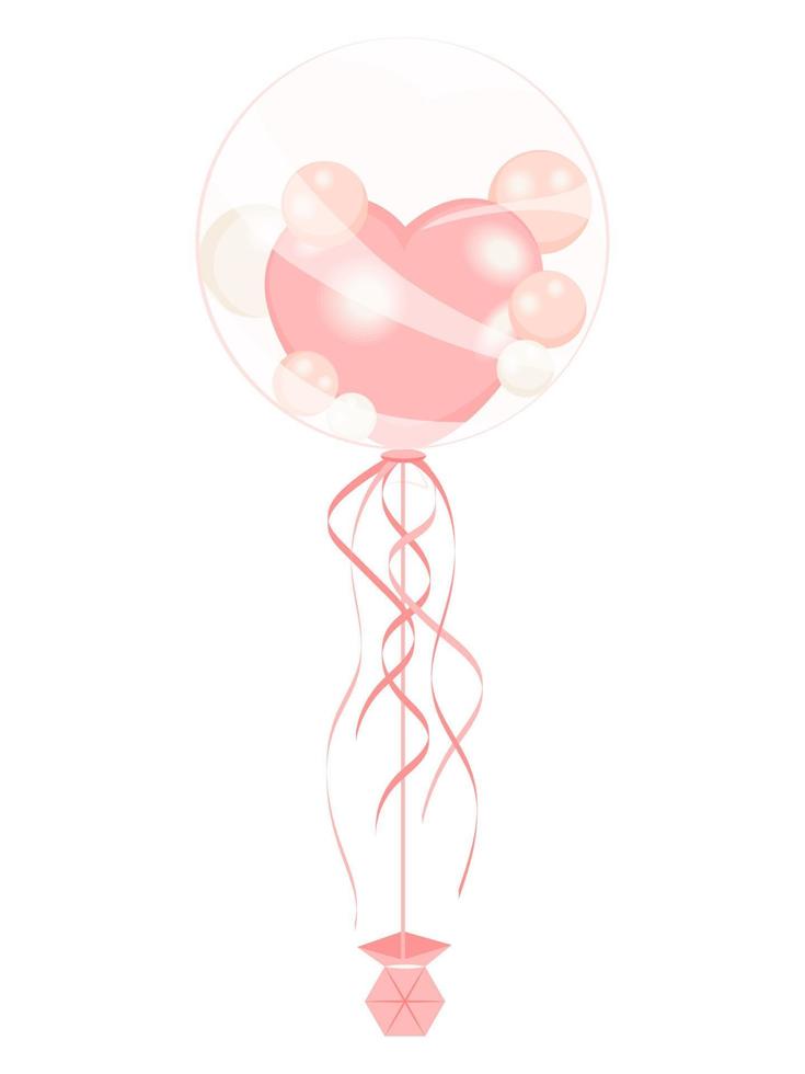 ballon en ballon transparent vecteur