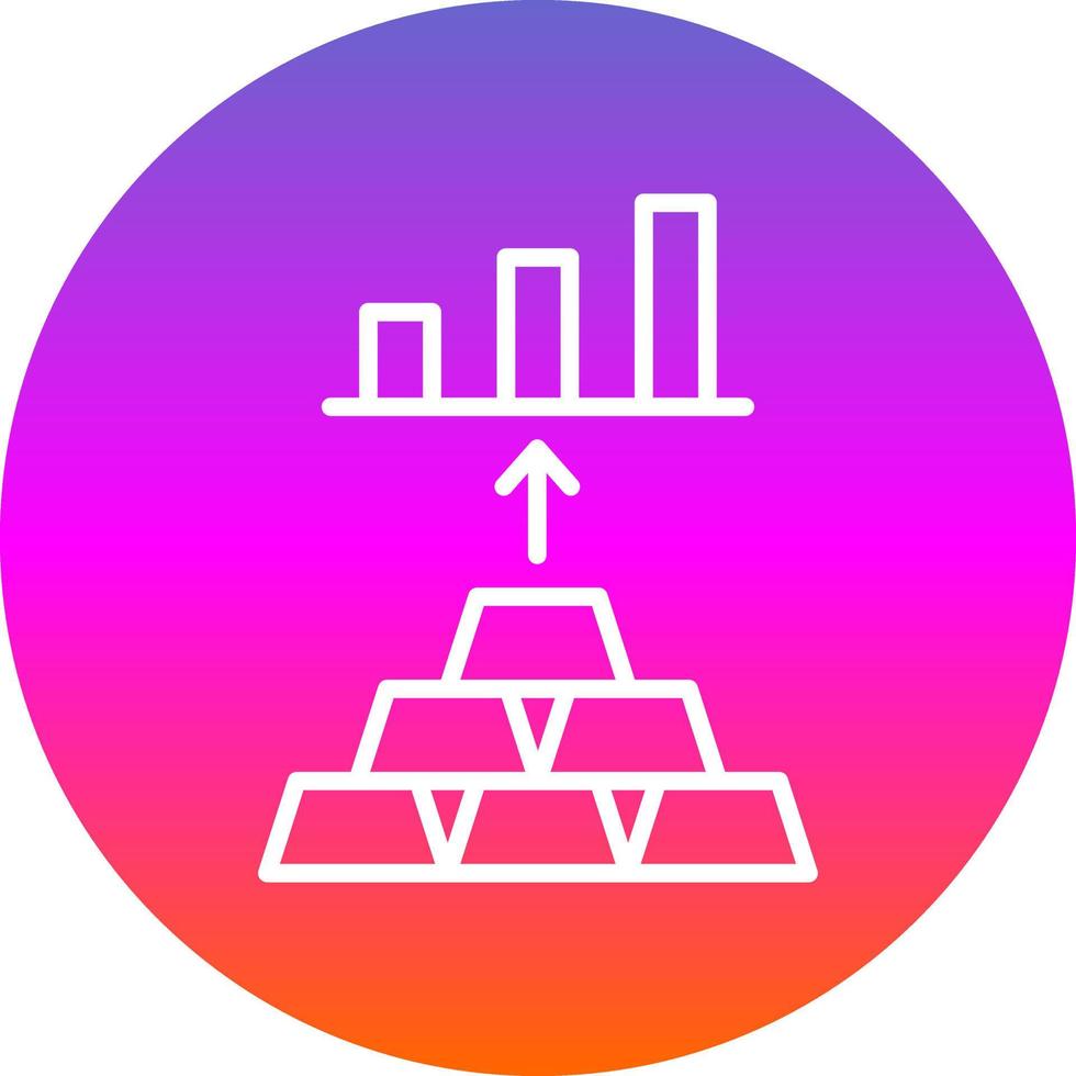 conception d'icône vectorielle d'investissement en or vecteur