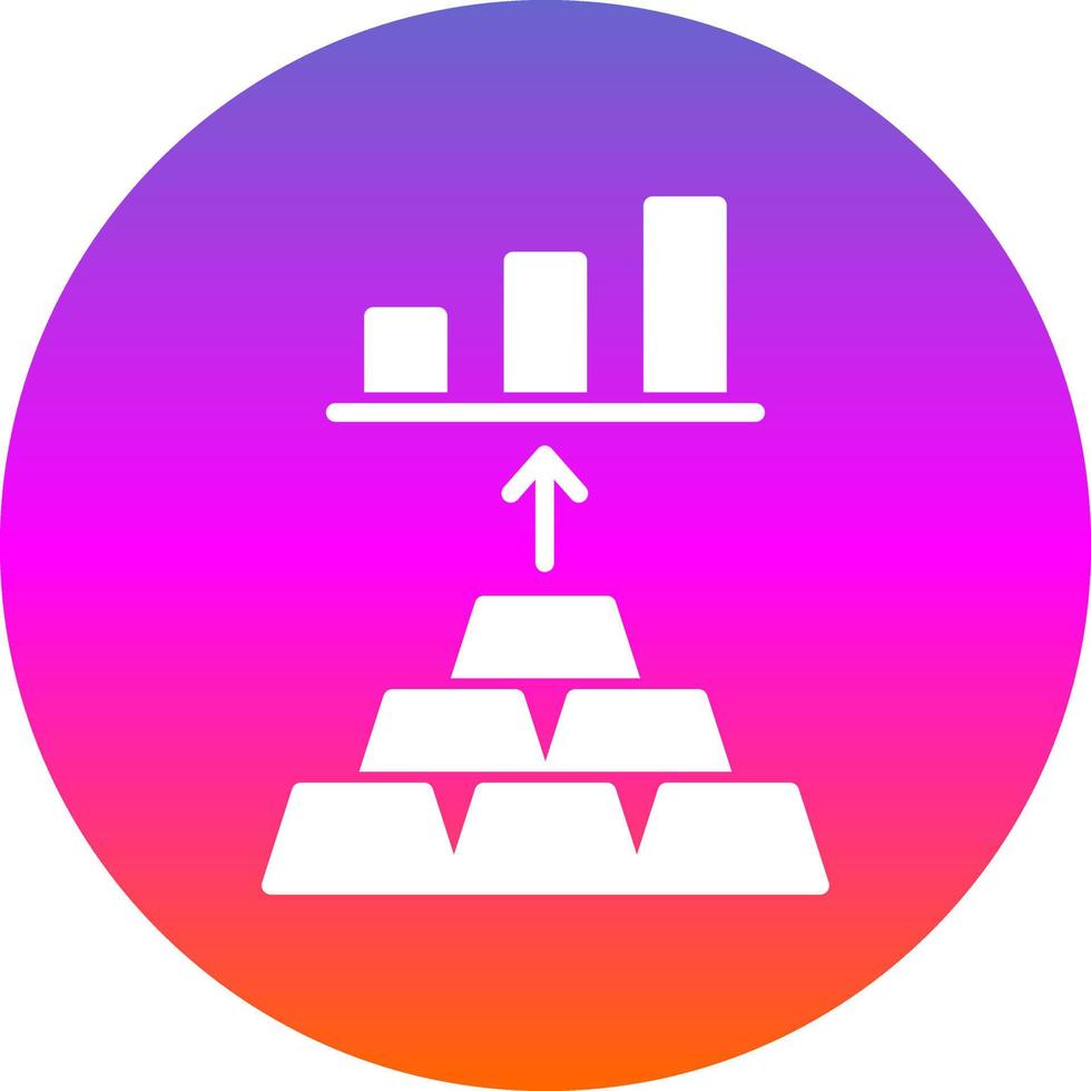 conception d'icône vectorielle d'investissement en or vecteur