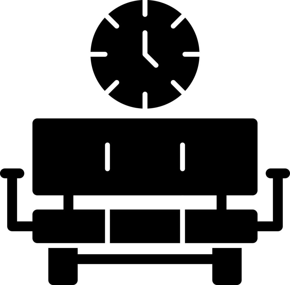 conception d'icône de vecteur de salle d'attente