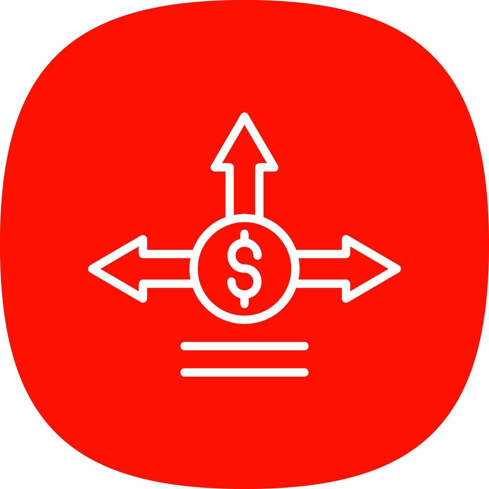 conception d'icône de vecteur de décision d'investissement