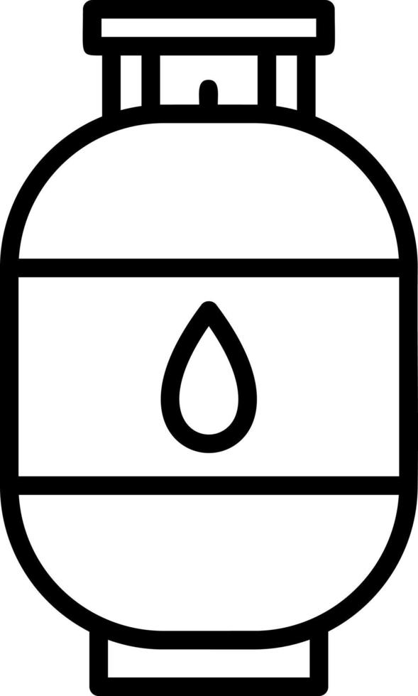 conception d'icône de vecteur de gaz