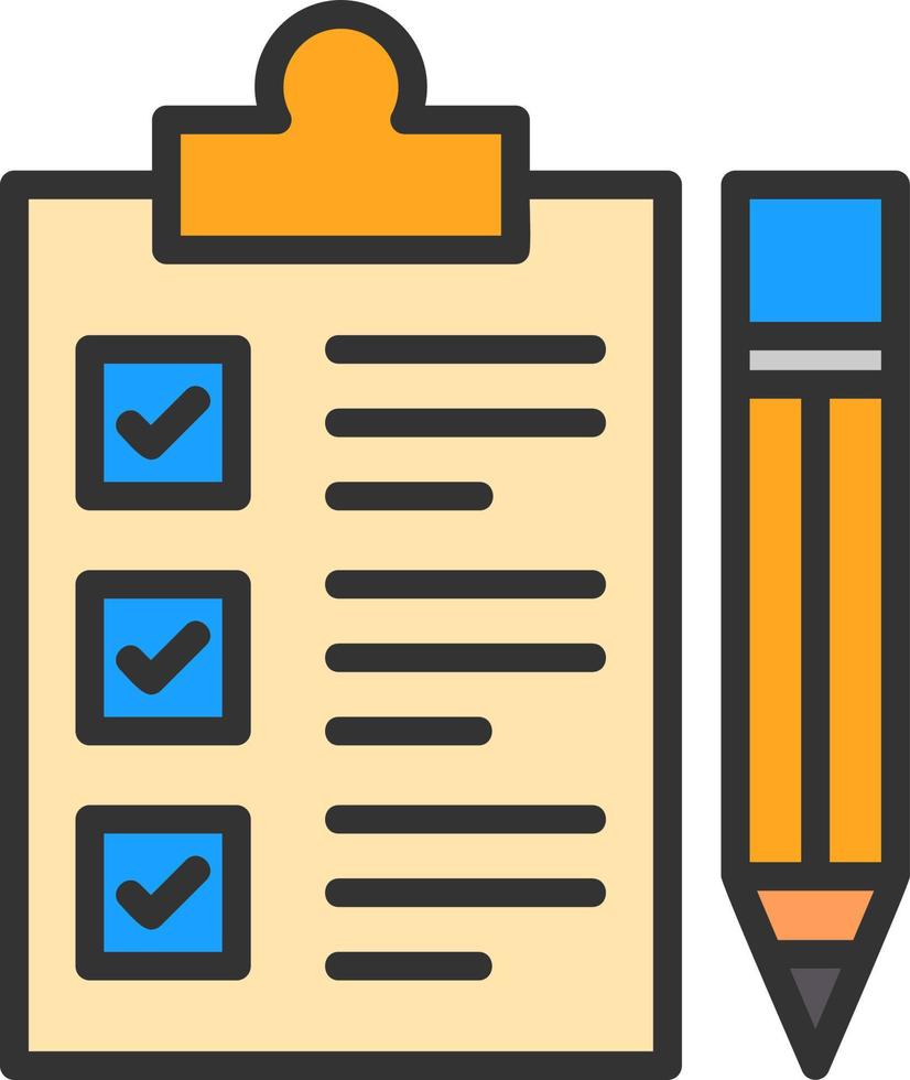 conception d'icône de vecteur de liste de contrôle