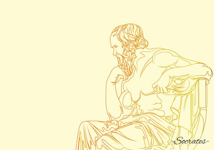 Socrate Philosophe Illustration vecteur