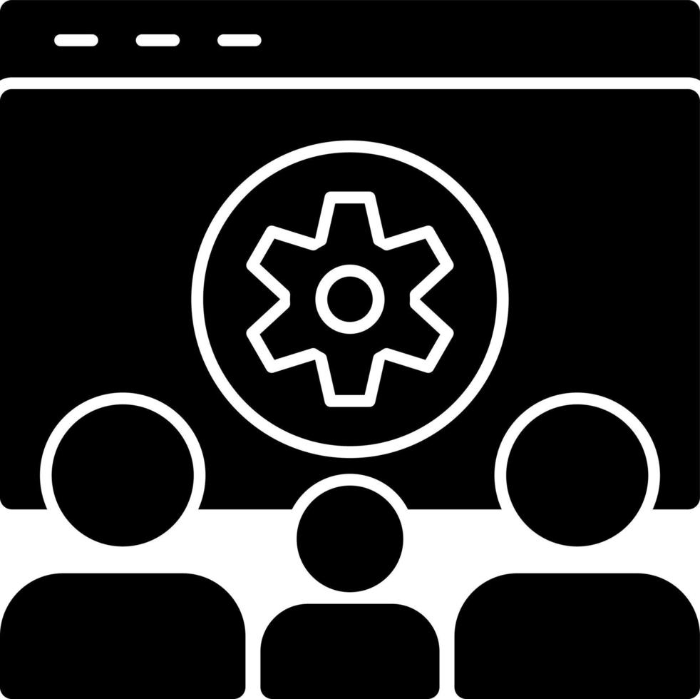 conception d'icône vectorielle de service de gestion communautaire vecteur