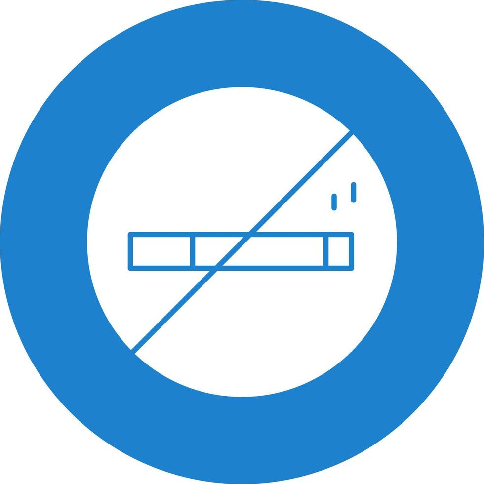 conception d'icône vectorielle non fumeur vecteur