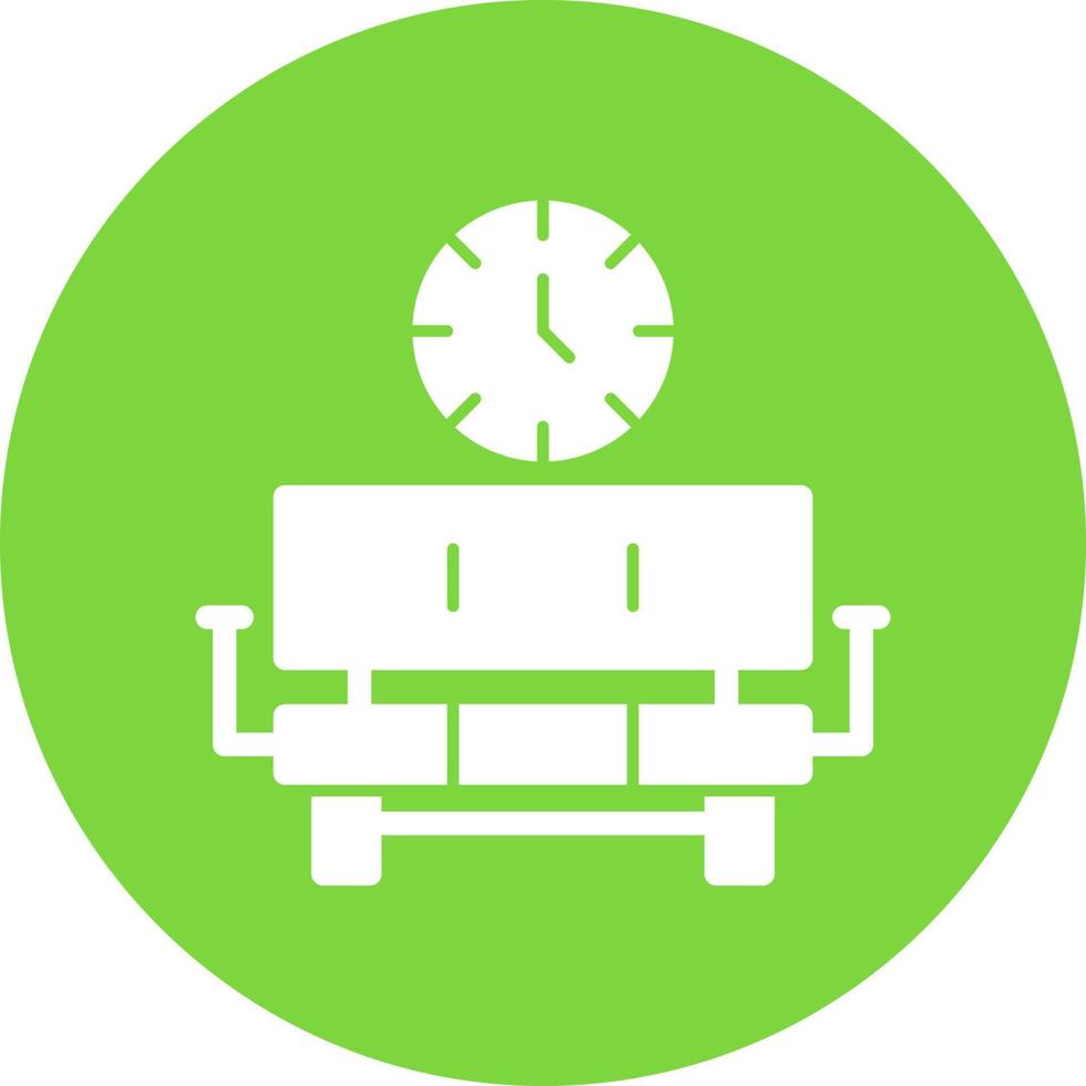 conception d'icône de vecteur de salle d'attente