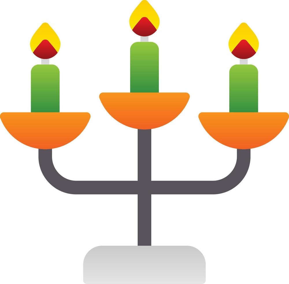 conception d'icône de vecteur de candélabre