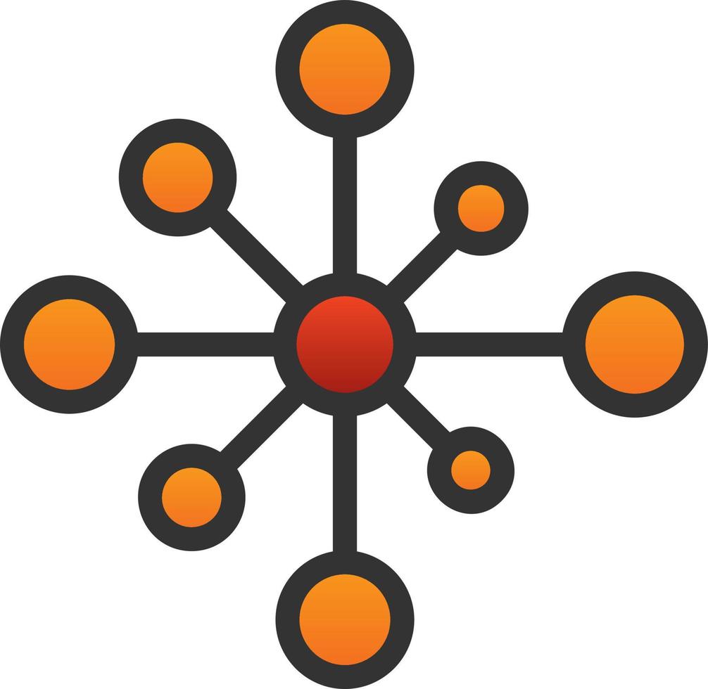 conception d'icônes vectorielles de mise en réseau vecteur