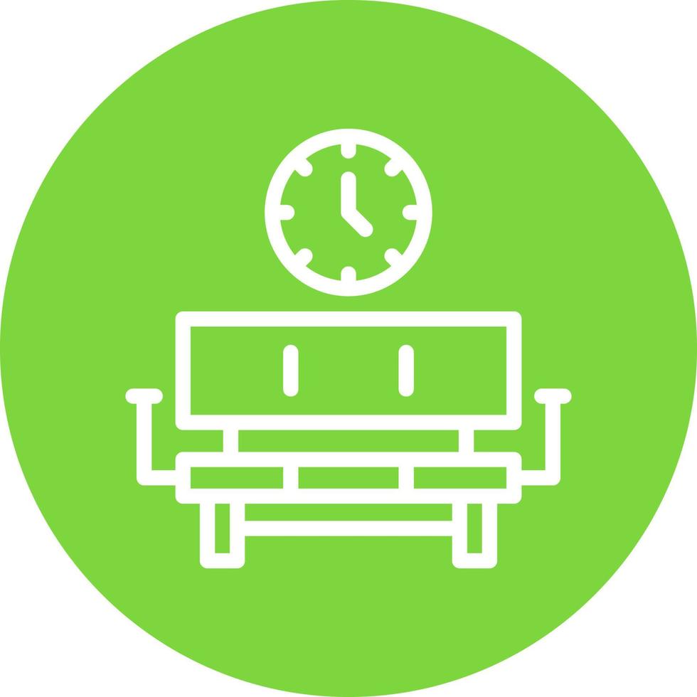 conception d'icône de vecteur de salle d'attente