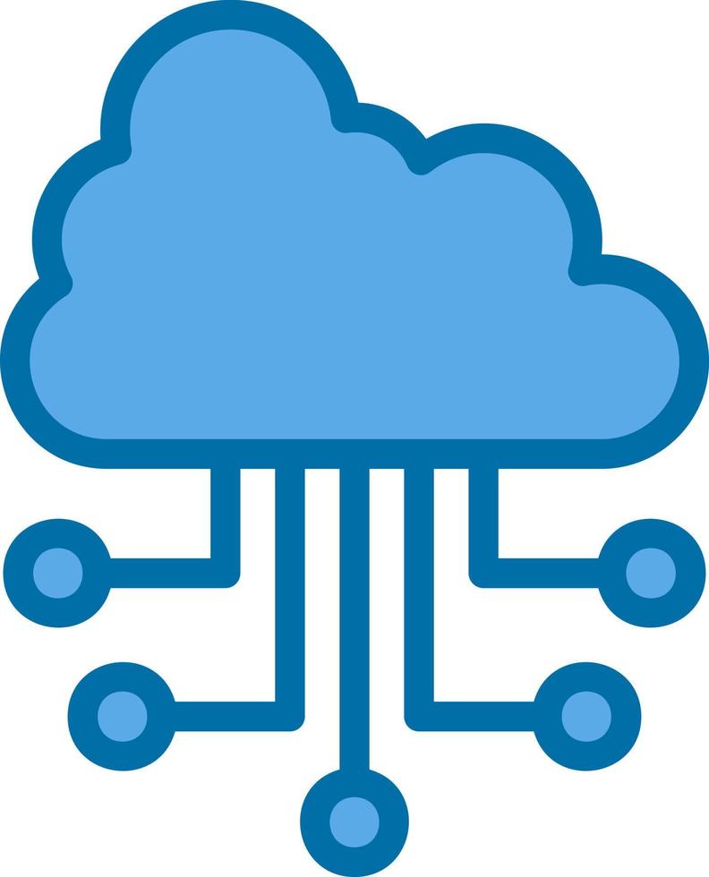 conception d'icône vectorielle de cloud computing vecteur