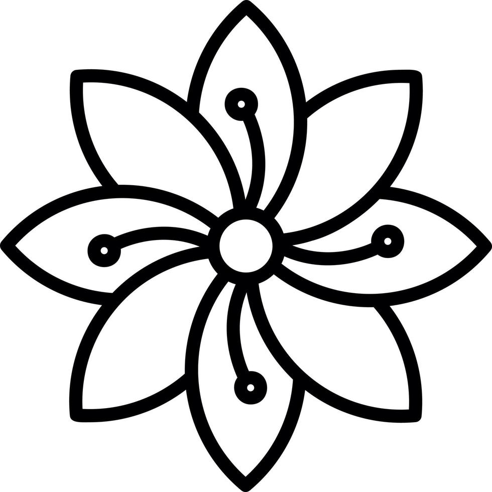 conception d'icône vecteur hortensia