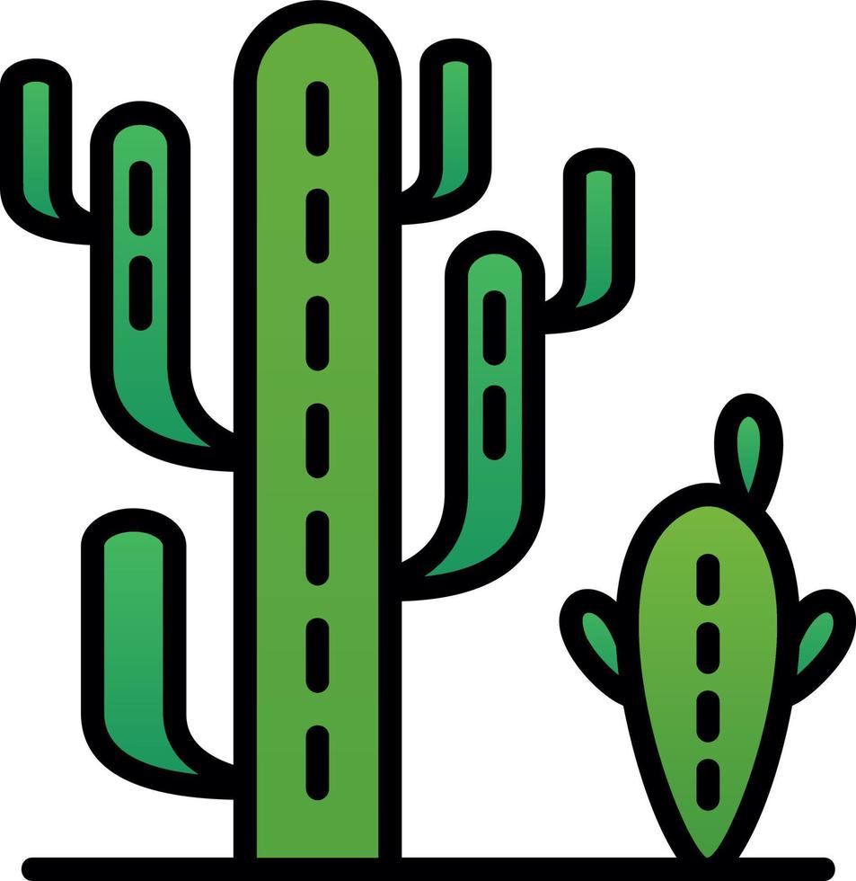 conception d'icône de vecteur de cactus