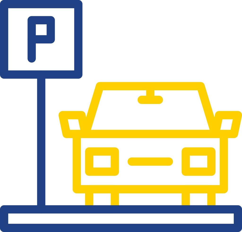 conception d'icône de vecteur de zone de stationnement