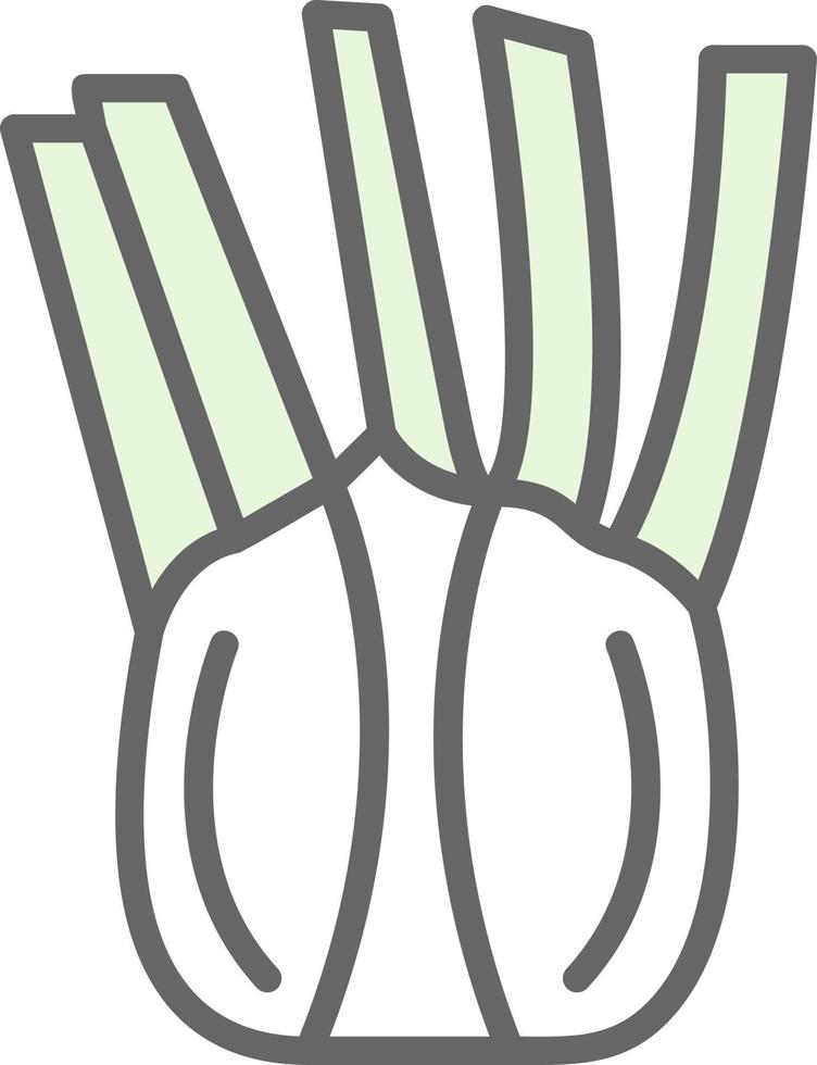 conception d'icône de vecteur de fenouil