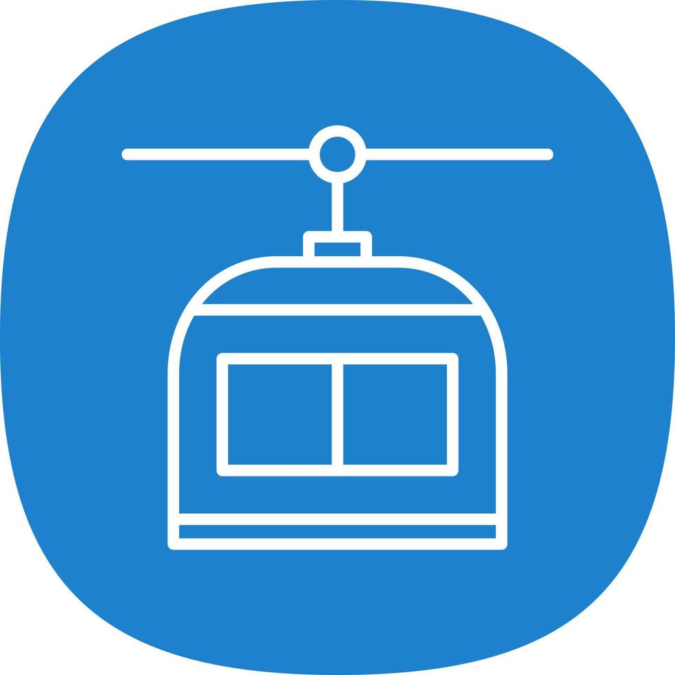conception d'icône de vecteur de télésiège