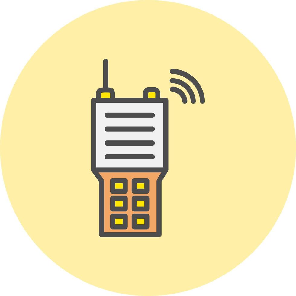 icône de vecteur de radio militaire