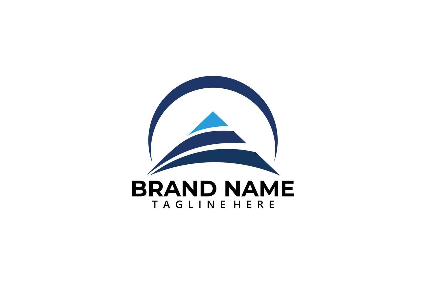 triangle logo icône société de conseil vecteur