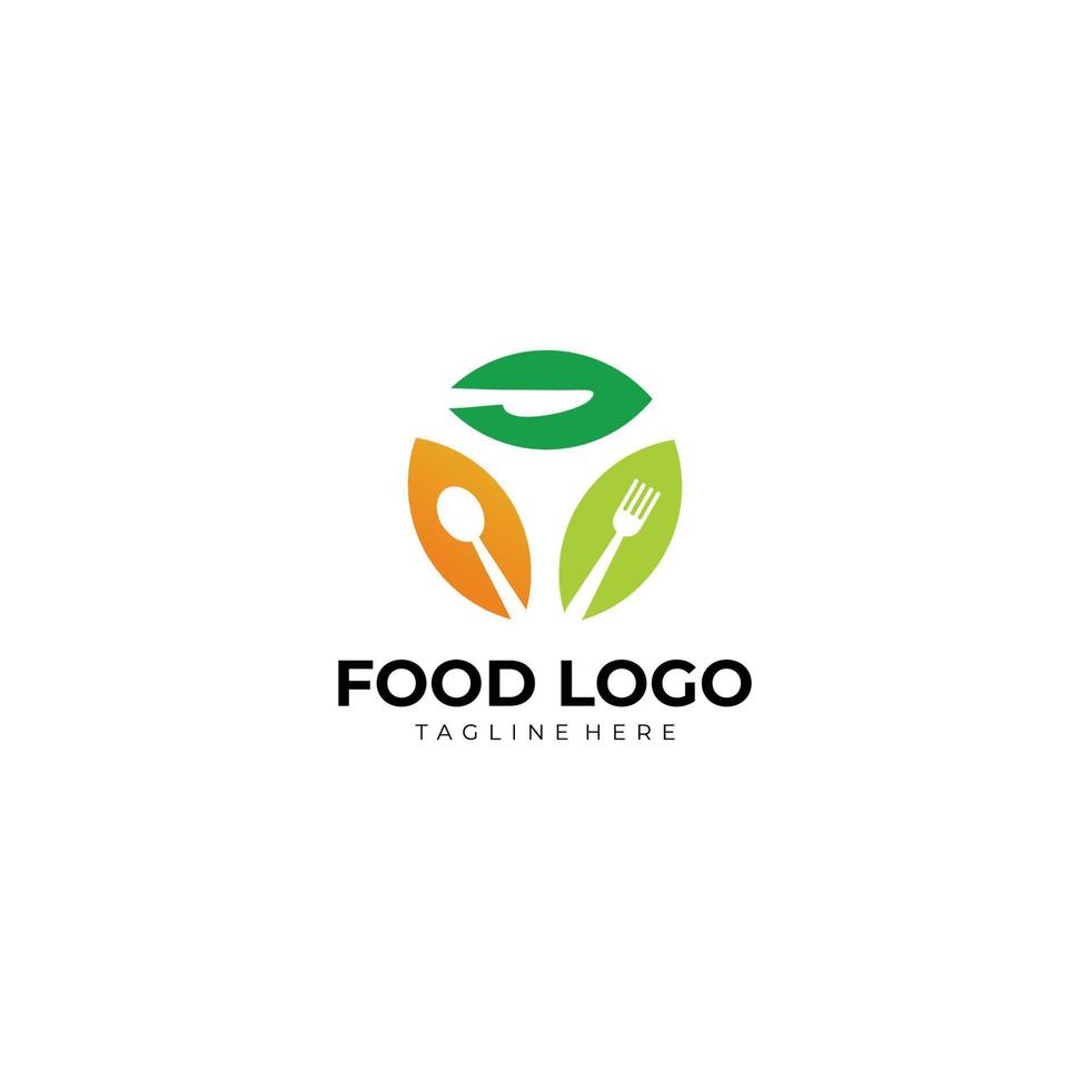 vecteur d'icône de logo alimentaire isolé