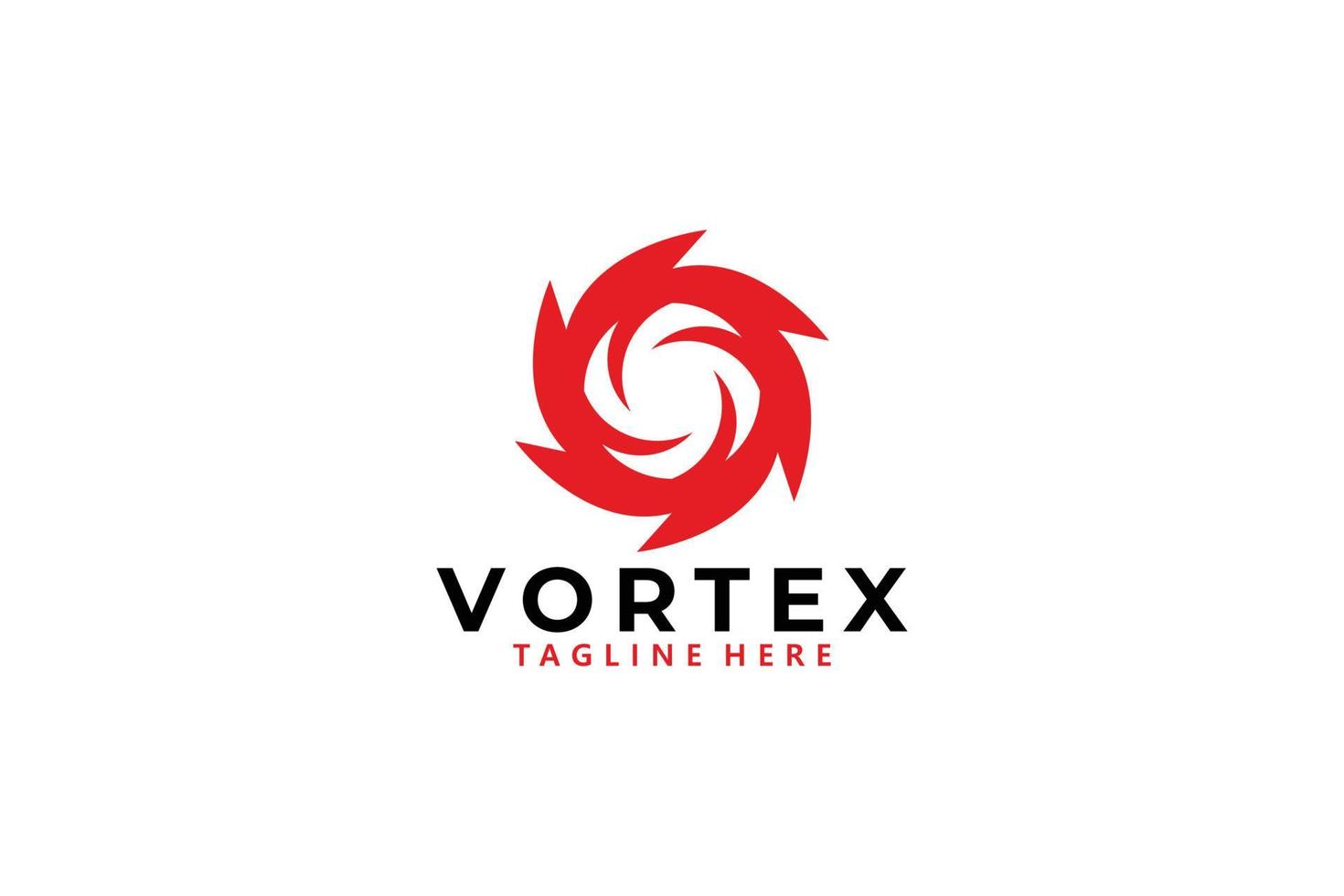 vecteur d'icône logo vortex isolé