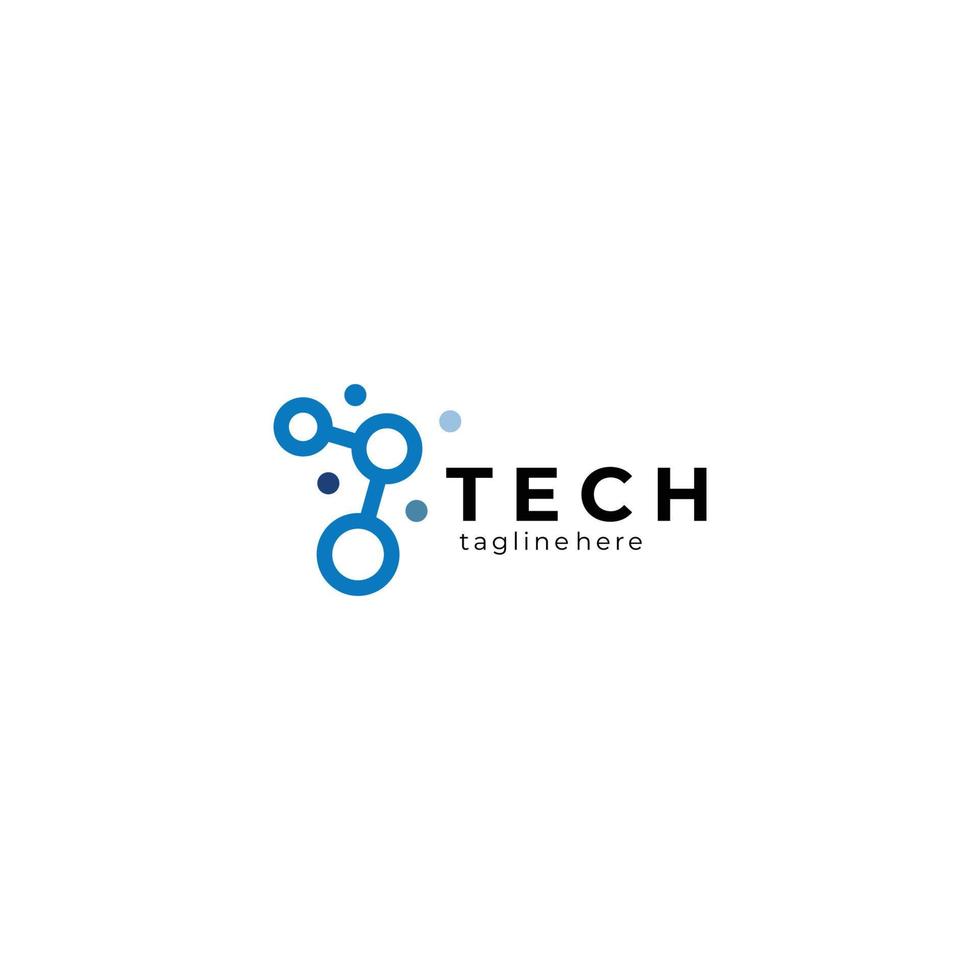 vecteur d'icône logo tech isolé