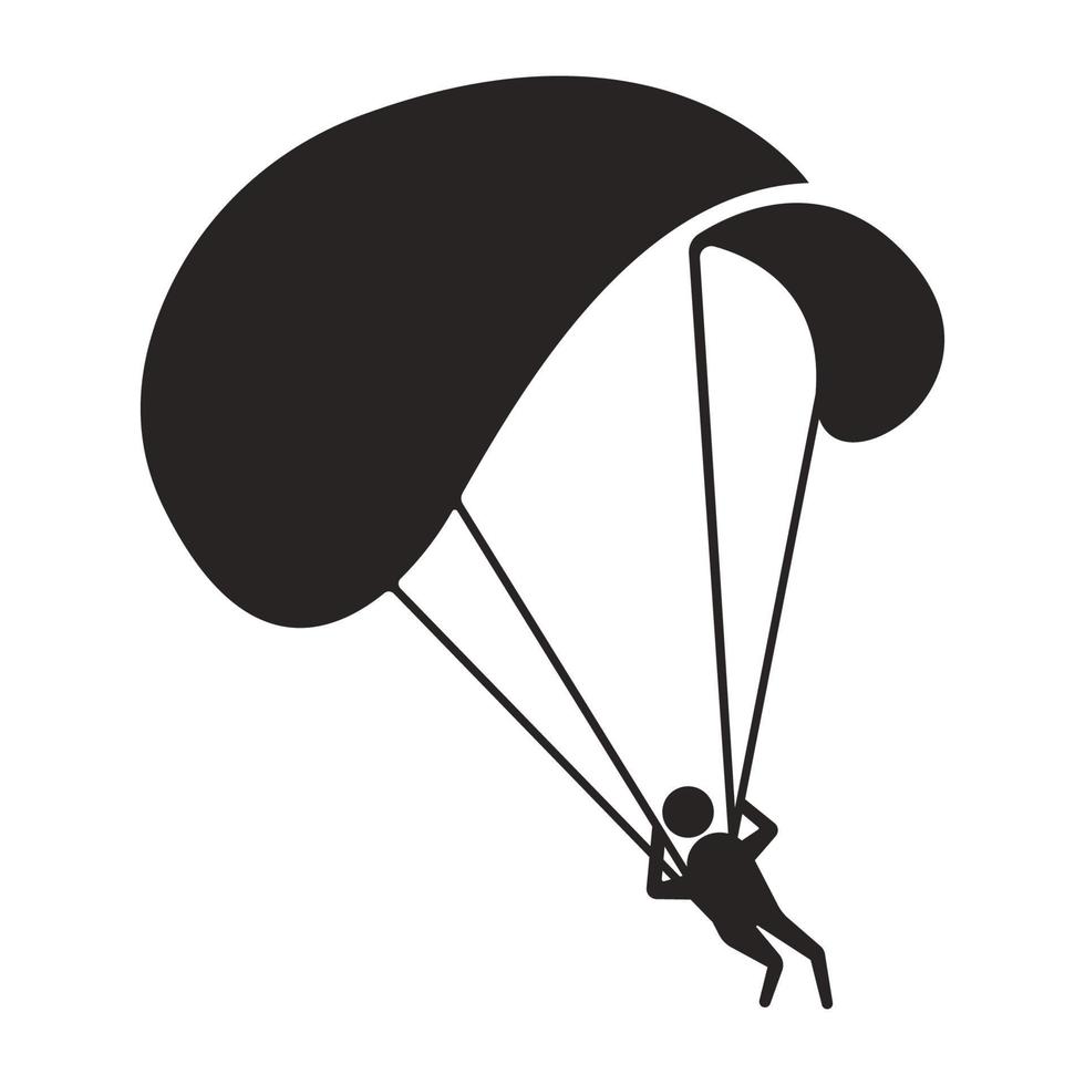 vecteur d'icône de parachutisme
