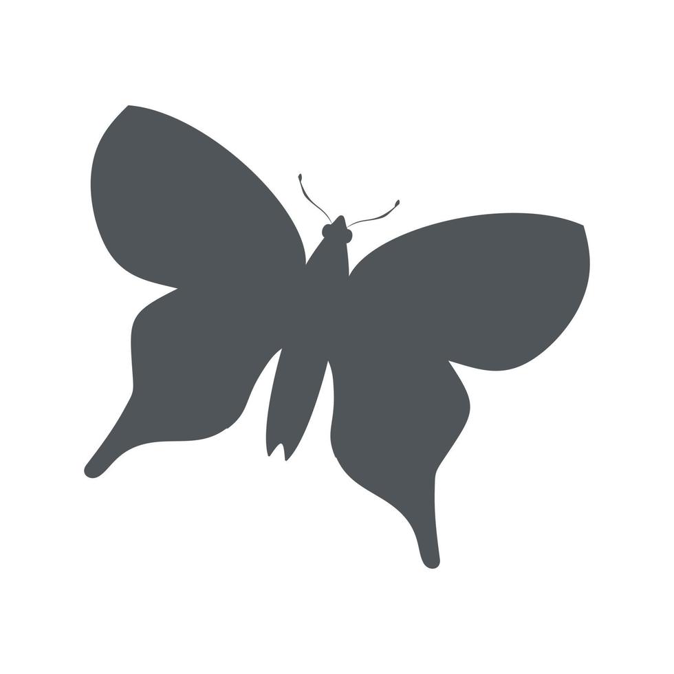 papillon noir abstrait. illustration vectorielle vecteur