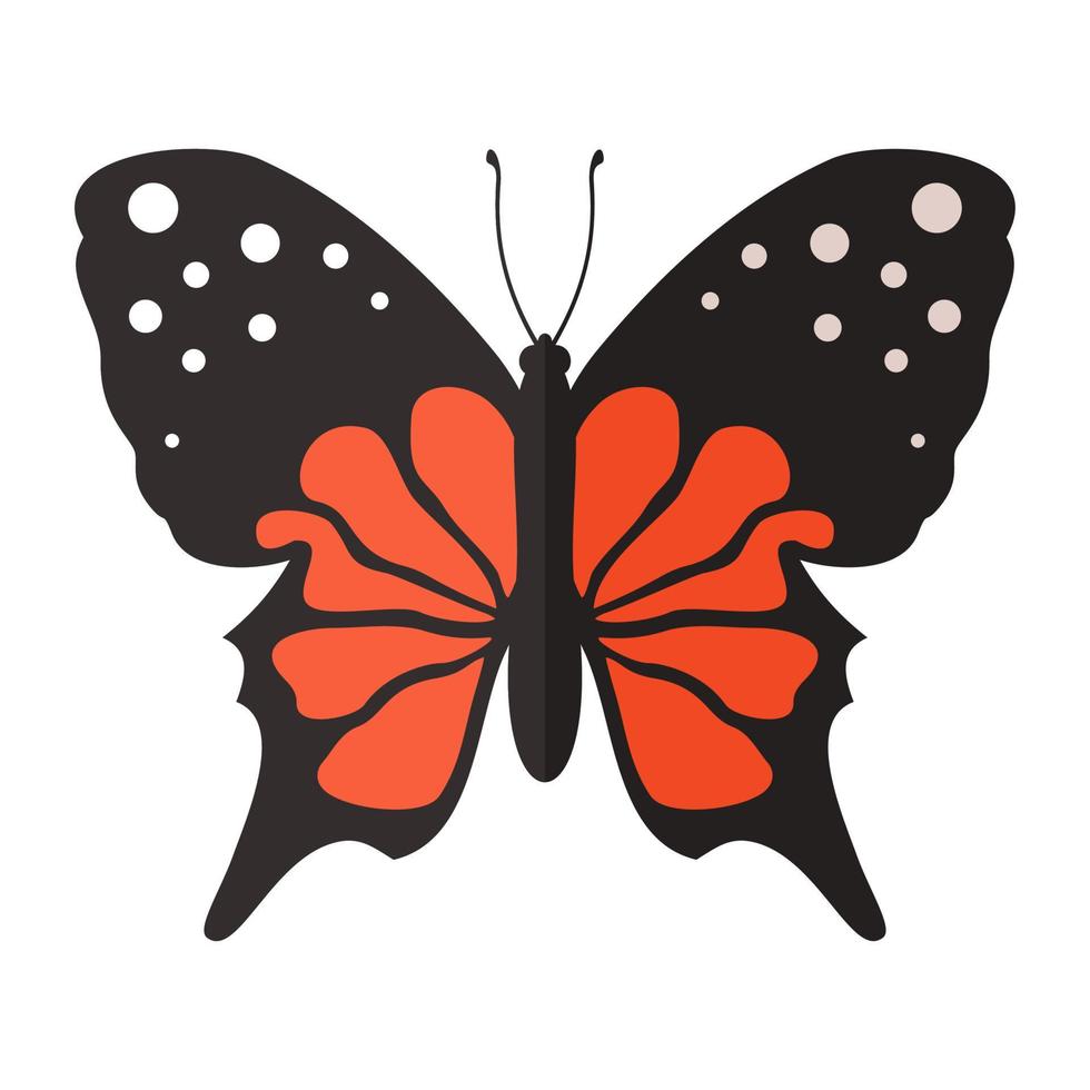 papillon dans un style plat. illustration vectorielle vecteur