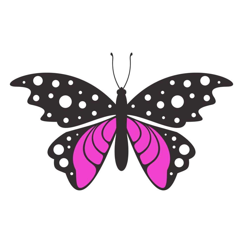 papillon dans un style plat. illustration vectorielle vecteur